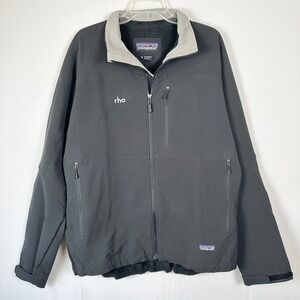 Patagonia Simple Guide Jacket Mens XL Black Full Zip Company Logo Outdoors